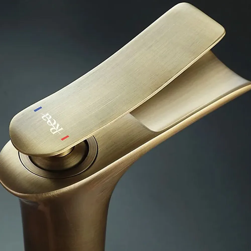 Rea Robinet de lavabo Laguna antique brush gold high