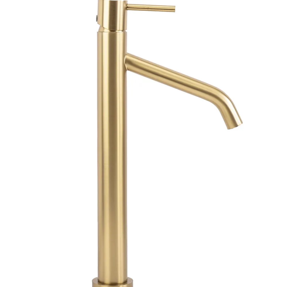 Rea Robinet de lavabo Level brush gold high