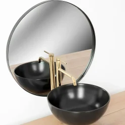 Robinet Lave-Mains|Rea Robinet de lavabo Lugano slim gold high