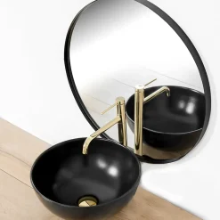 Robinet Lave-Mains|Rea Robinet de lavabo Lugano slim gold high