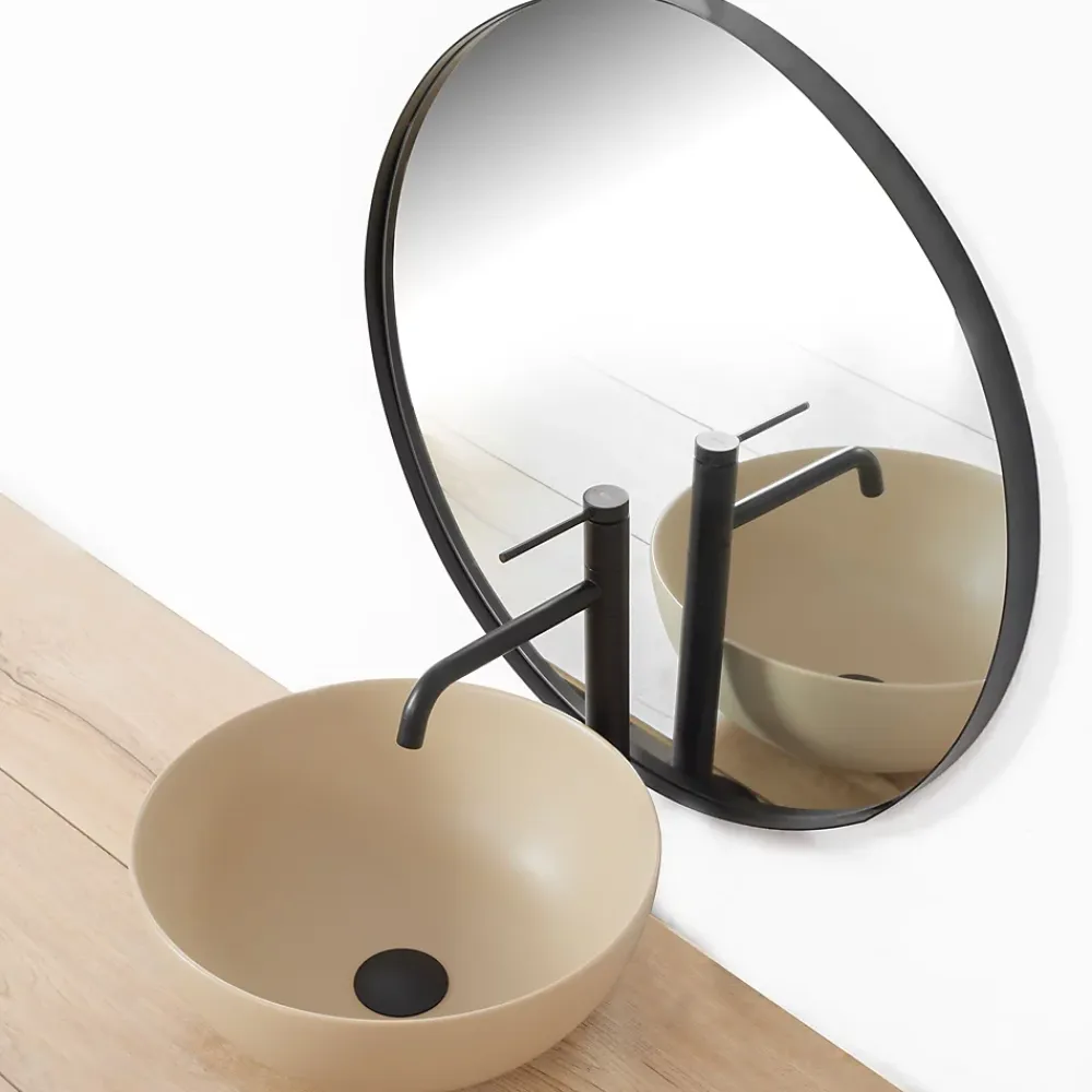 Rea Robinet de lavabo Lugano slim black high