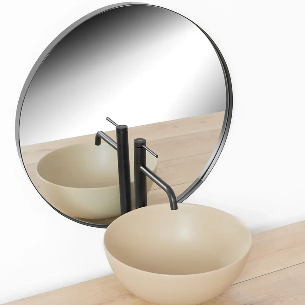 Rea Robinet de lavabo Lugano slim black high