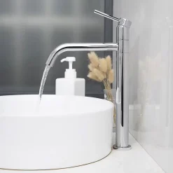 Rea Robinet de lavabo Lugano slim chrome high