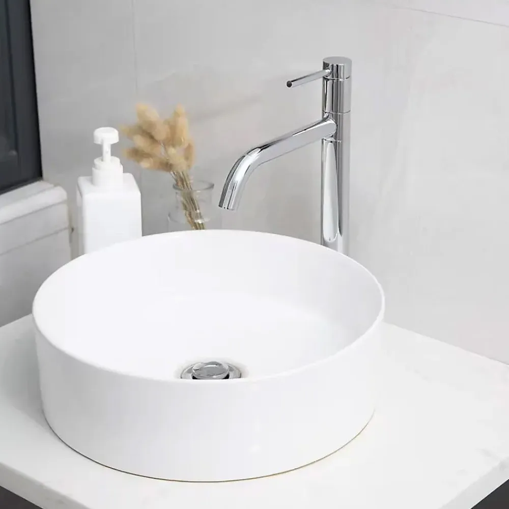 Rea Robinet de lavabo Lugano slim chrome high