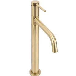 Robinet Lave-Mains|Rea Robinet de lavabo Lugano slim brush gold high