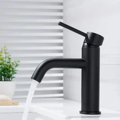 Robinet Lave-Mains|Rea Robinet de lavabo Lungo black low