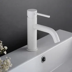 Rea Robinet de lavabo Lungo white low