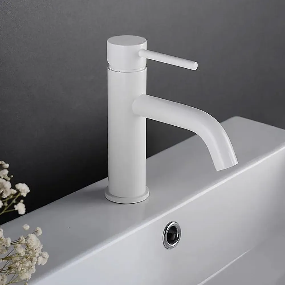 Rea Robinet de lavabo Lungo white low