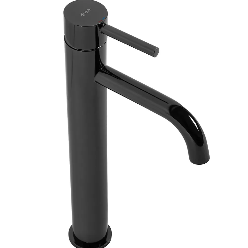 Rea Robinet de lavabo Lungo black metallic high
