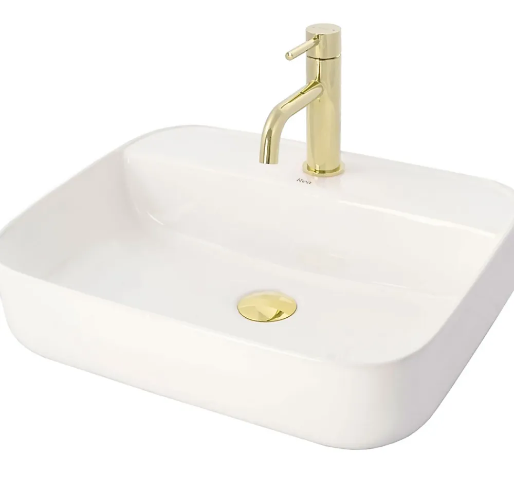 Rea Robinet de lavabo Lungo gold low