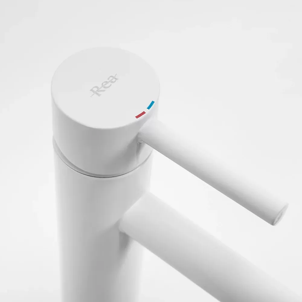 Rea Robinet de lavabo Lungo white high