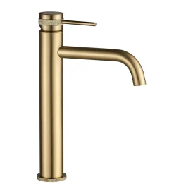 Rea Robinet De Lavabo Lungo Grip High Brush Gold