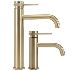 Rea Robinet De Lavabo Lungo Grip High Brush Gold