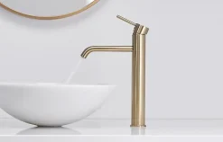 Robinet Lave-Mains|Rea Robinet de lavabo Lungo gold high