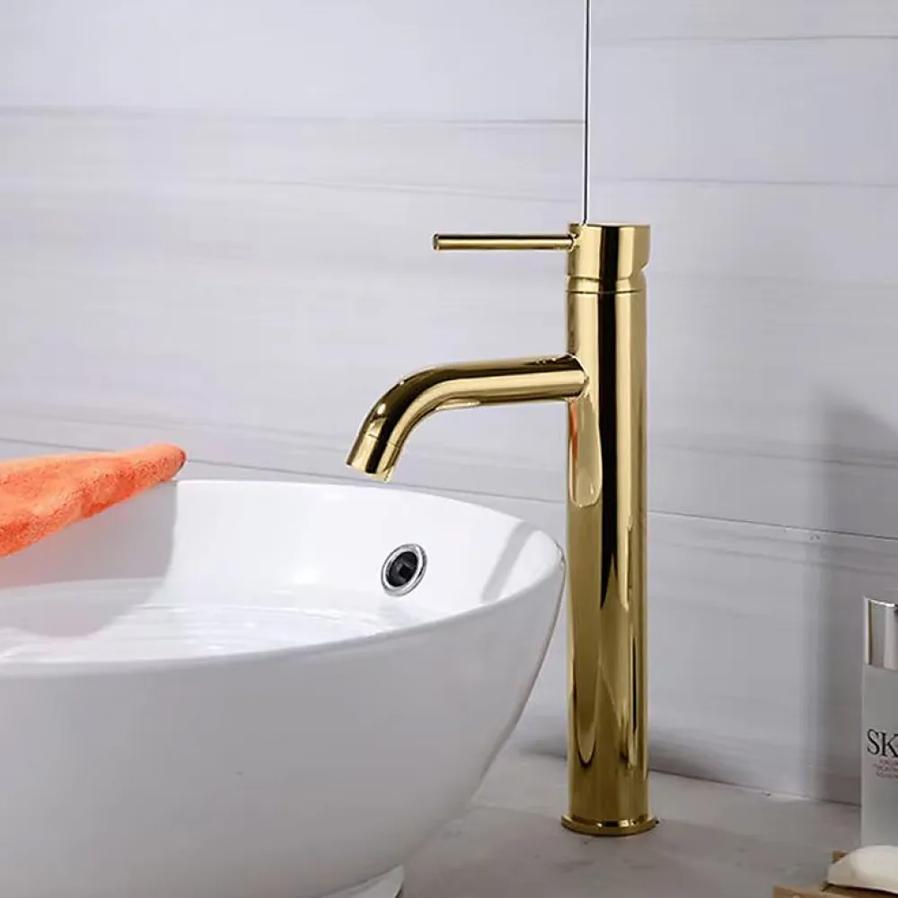 Robinet Lave-Mains|Rea Robinet de lavabo Lungo gold high