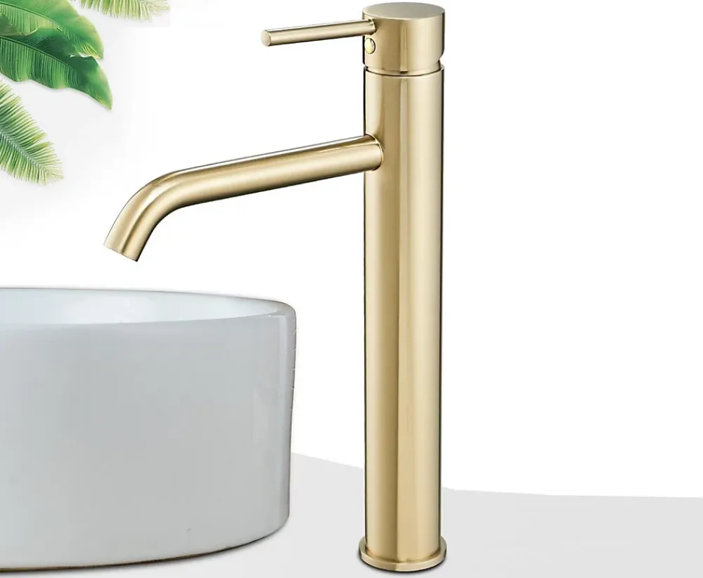 Robinet Lave-Mains|Rea Robinet de lavabo Lungo gold high