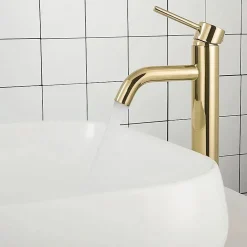 Robinet Lave-Mains|Rea Robinet de lavabo Lungo gold high