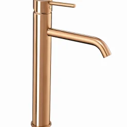 Rea Robinet de lavabo Lungo rose gold high