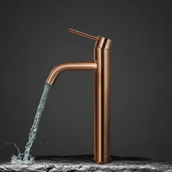 Rea Robinet de lavabo Lungo rose gold high