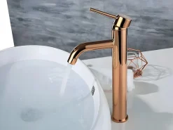 Rea Robinet de lavabo Lungo rose gold high
