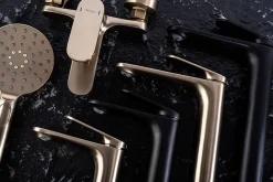 Rea Robinet De Lavabo Marco Low Brush Gold