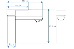 Robinet Lave-Mains|Rea Robinet de lavabo Mayson gold low