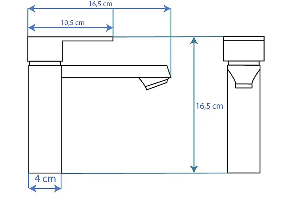 Robinet Lave-Mains|Rea Robinet de lavabo Mayson gold low