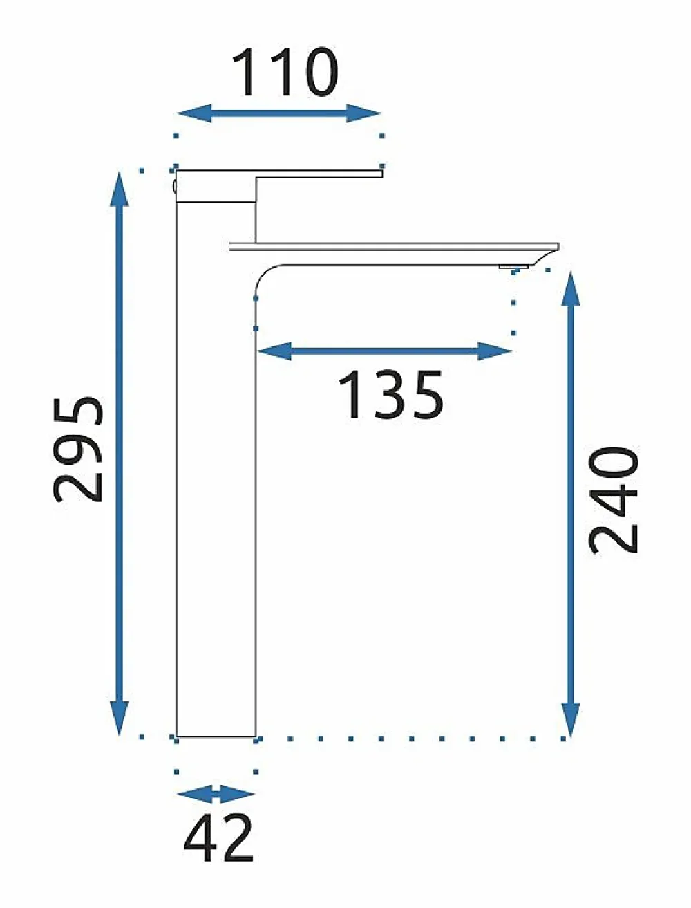 Robinet Lave-Mains|Rea Robinet De Lavabo My1902-21H Storm High Titanium