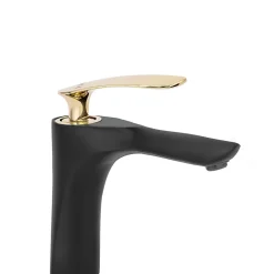 Robinet Lave-Mains|Rea Robinet de lavabo Orbit black gold low