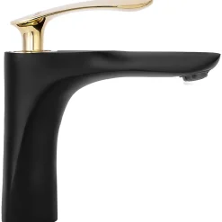 Robinet Lave-Mains|Rea Robinet de lavabo Orbit black gold low