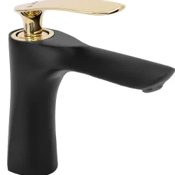 Robinet Lave-Mains|Rea Robinet de lavabo Orbit black gold low