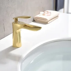 Robinet Lave-Mains|Rea Robinet de lavabo Orbit gold low