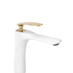 Robinet Lave-Mains|Rea Robinet de lavabo Orbit white gold low
