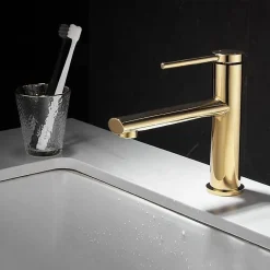 Robinet Lave-Mains|Rea Robinet de lavabo Oval gold low