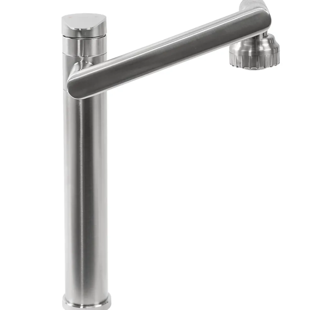 Rea Robinet de lavabo Paco brushed nickel high