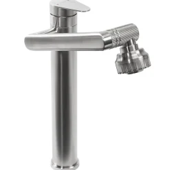 Rea Robinet de lavabo Paco brushed nickel high