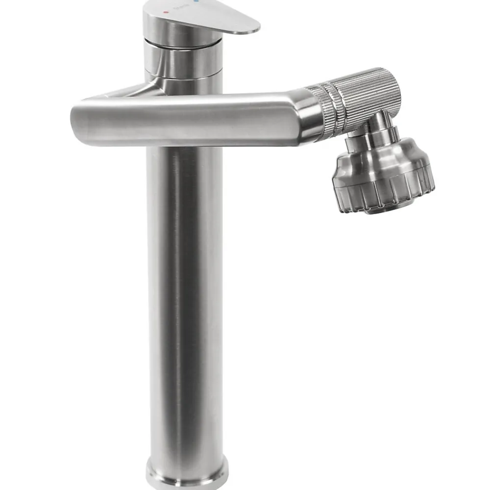 Rea Robinet de lavabo Paco brushed nickel high