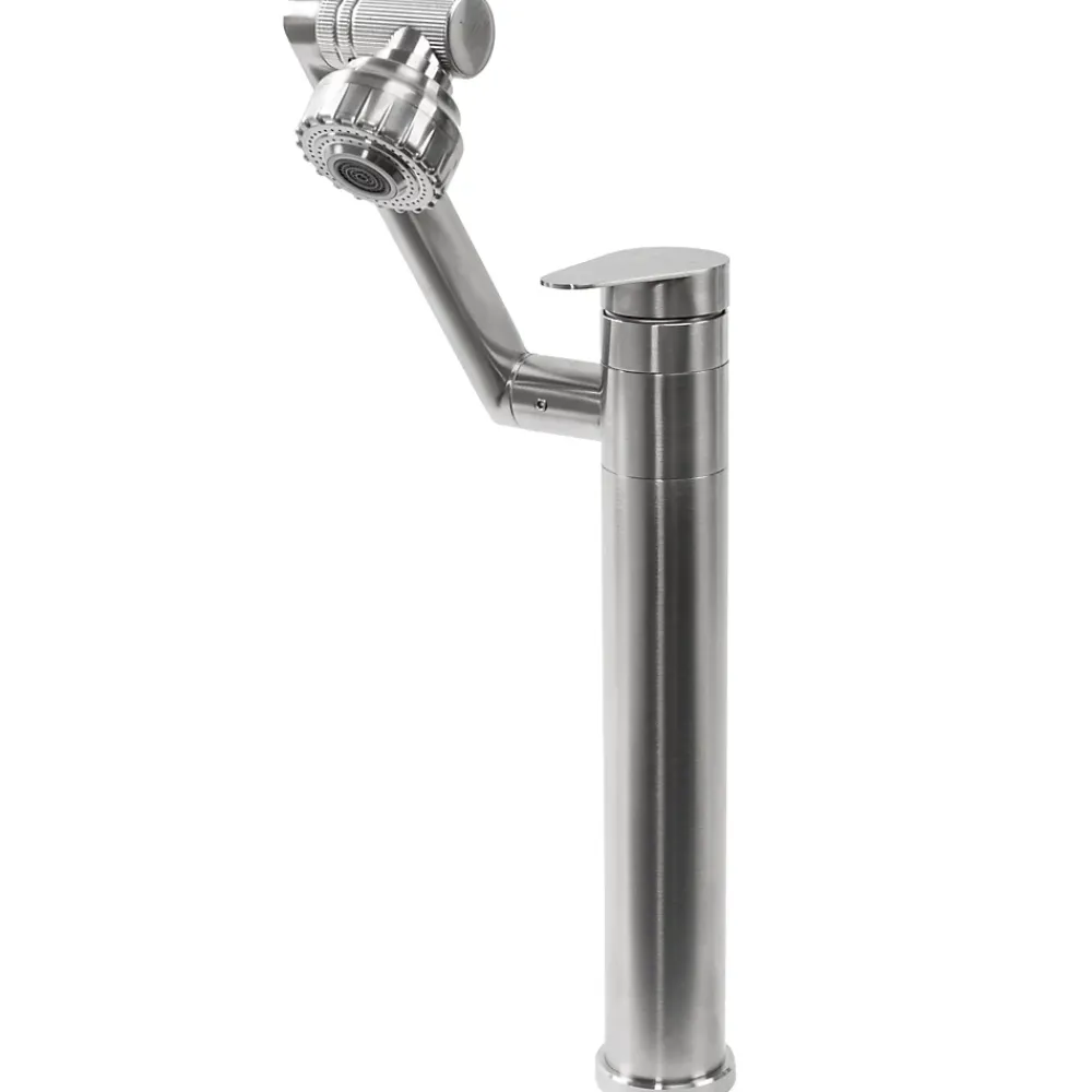 Rea Robinet de lavabo Paco brushed nickel high