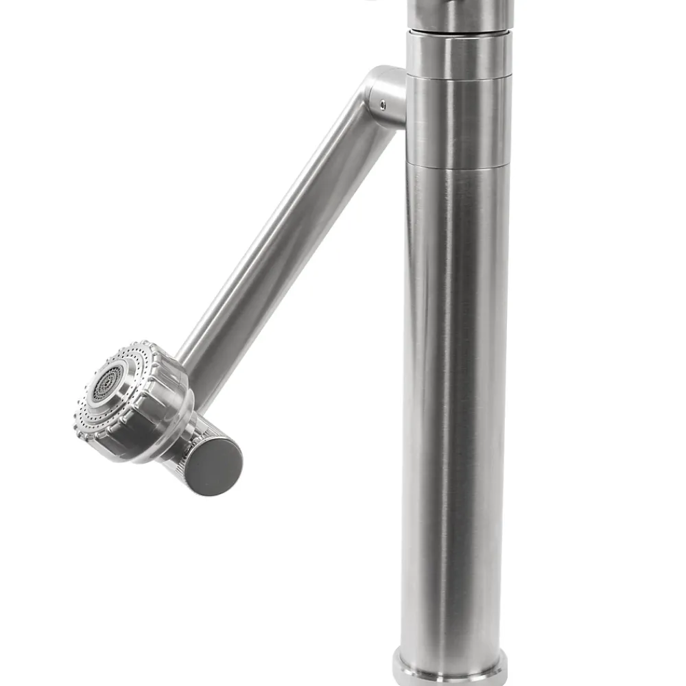 Rea Robinet de lavabo Paco brushed nickel high