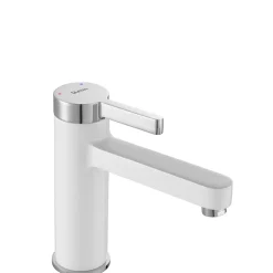 Rea Robinet de lavabo Polo white chrome low
