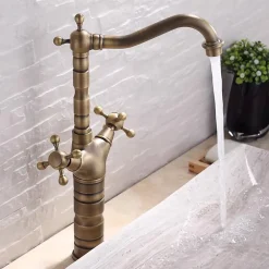 Robinet Lave-Mains|Rea Robinet de lavabo Rustico antique gold