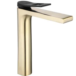 Rea Robinet de lavabo Soul gold mat black high