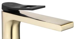 Rea Robinet de lavabo Soul gold mat black high