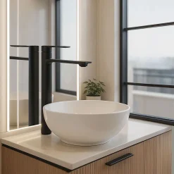 Robinet Lave-Mains|Rea Robinet de lavabo Storm black high