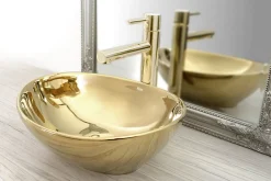 Rea Robinet de lavabo Tess Gold high