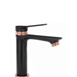 Robinet Lave-Mains|Rea Robinet de lavabo Viral black rose gold low