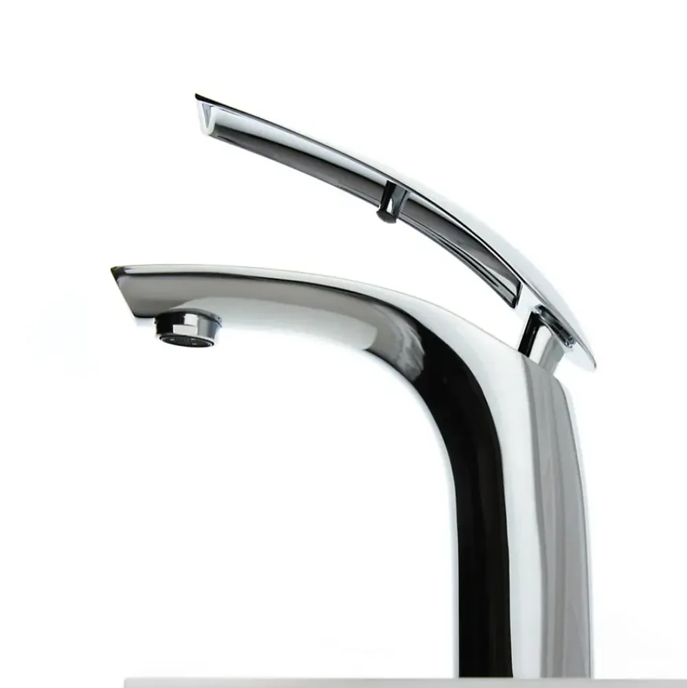 Robinet Lavabo Et Vasque|Hudor Robinet de lavabo sur plage B0625-3 en laiton chromé collection Erymanthe