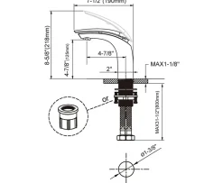 Robinet Lavabo Et Vasque|Hudor Robinet de lavabo sur plage B0625-3 en laiton chromé collection Erymanthe