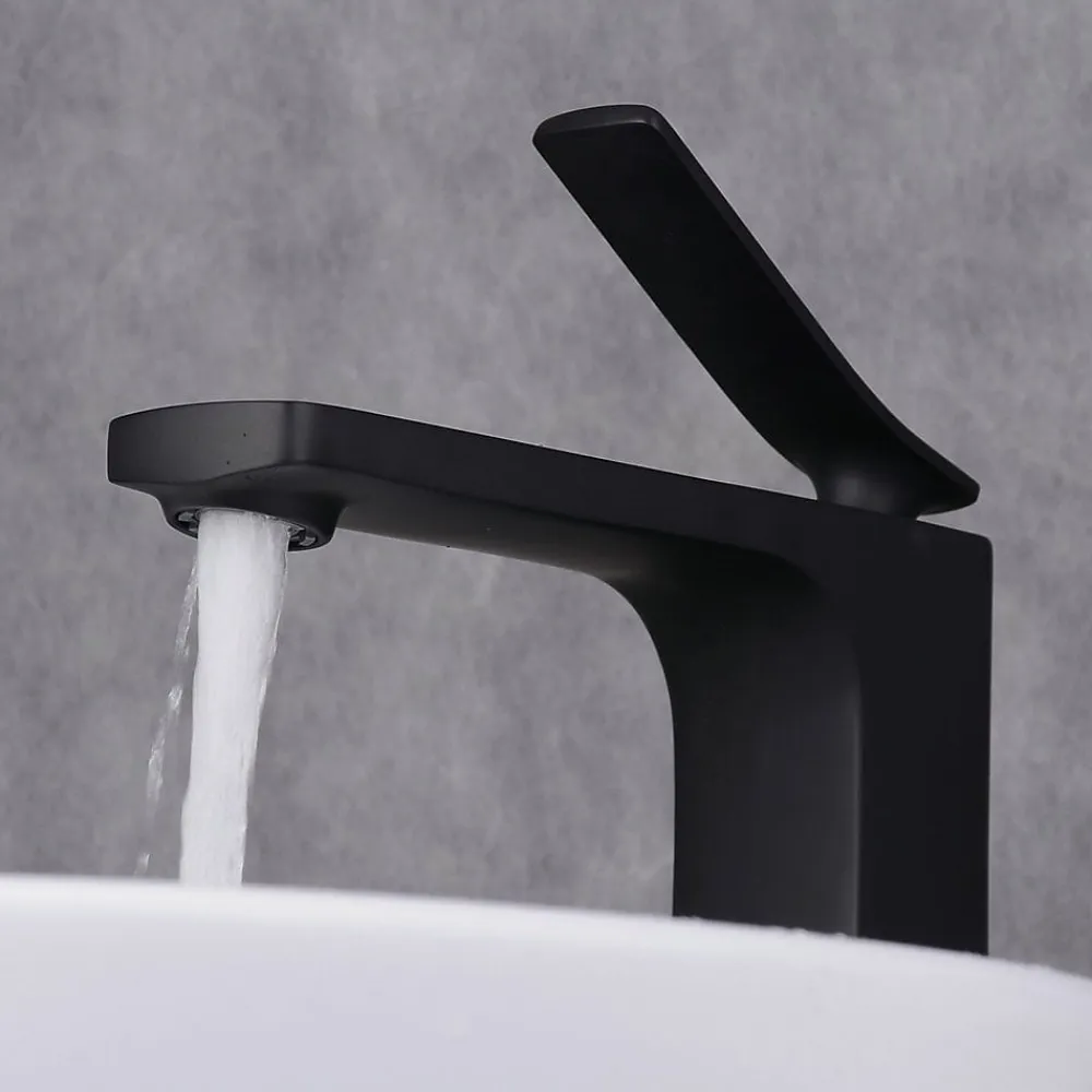 Kroos Robinet de lavabo surélevé pour Vasque Noir