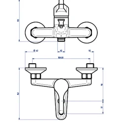 Robinet De Baignoire|Autres Robinet de salle de bain mitigeur bagnoire et douche en laiton chromé